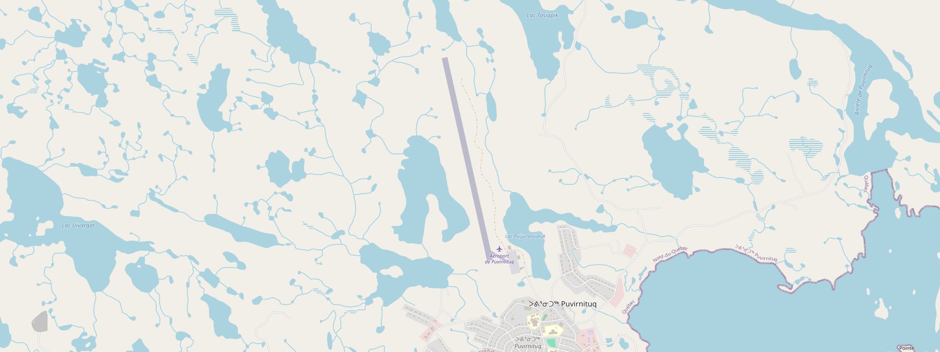 Plan des rues de Puvirnituq
