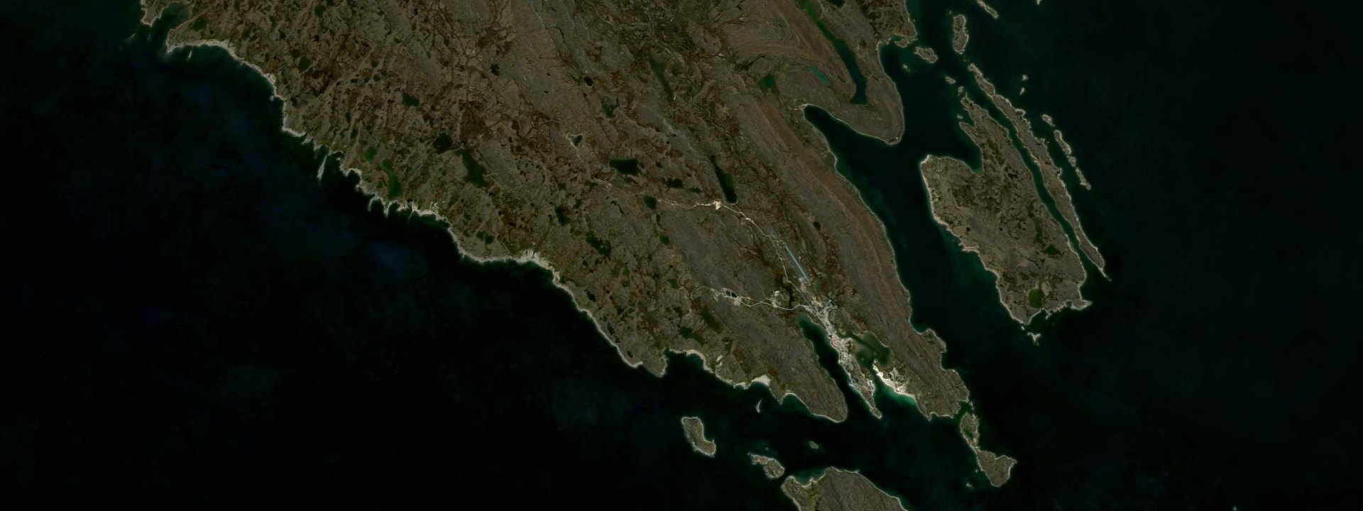 Vue satellite de Akulivik