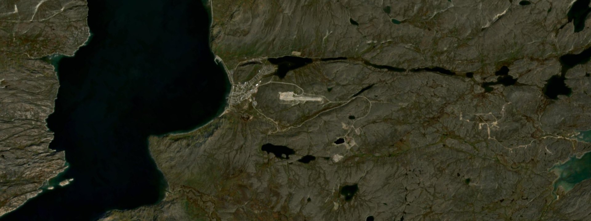 Vue satellite de Kangiqsujuaq