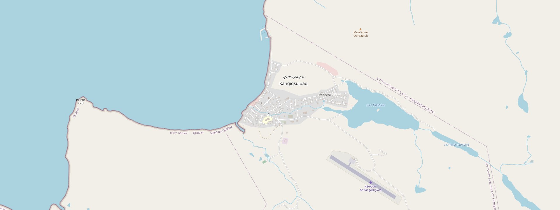 Plan des rues de Kangiqsujuaq