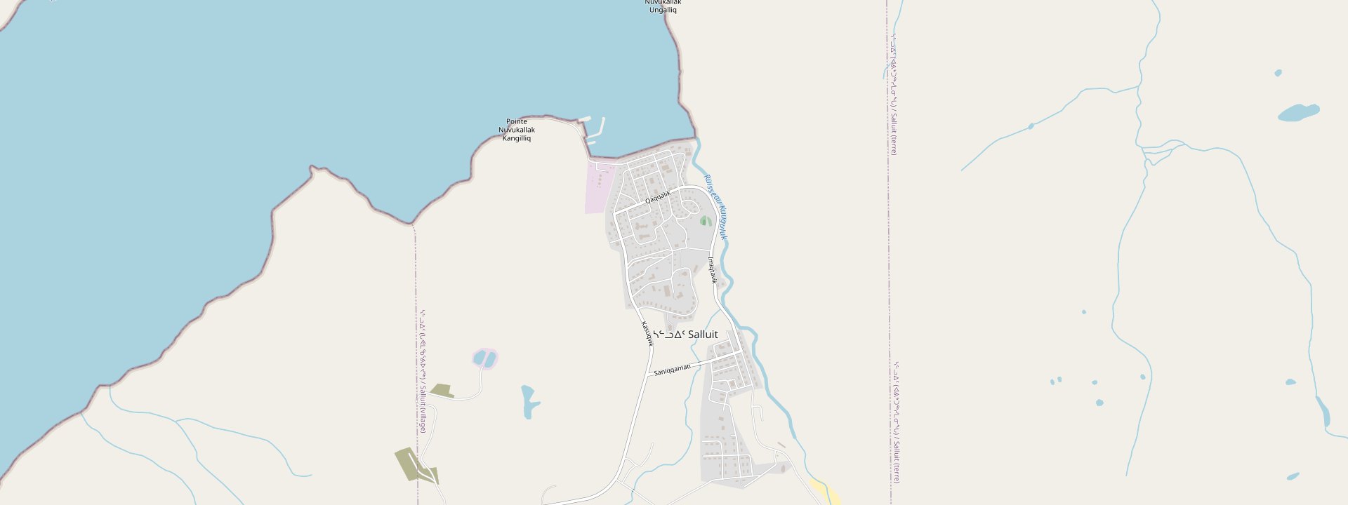 Plan des rues de Salluit