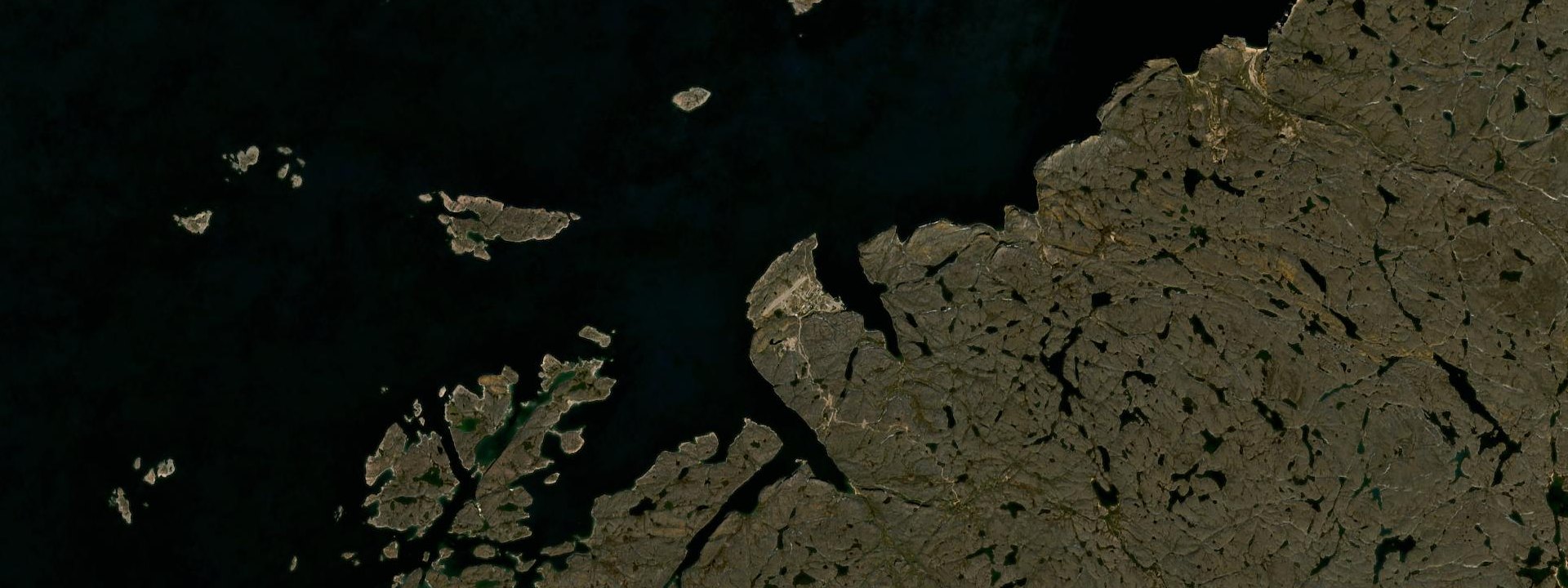 Vue satellite de Ivujivik