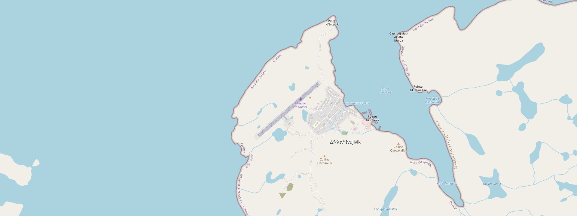 Plan des rues de Ivujivik